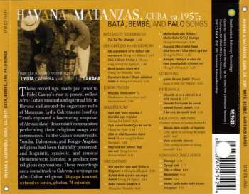 CD Various: Havana & Matanzas, Cuba, Ca.1957: Batá, Bembé, And Palo Songs 