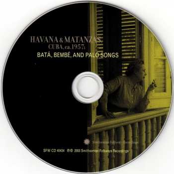 CD Various: Havana & Matanzas, Cuba, Ca.1957: Batá, Bembé, And Palo Songs 