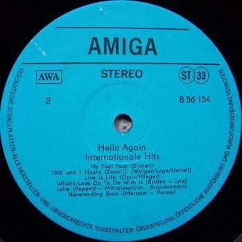 LP Various: Hello Again - Internationale Hits
