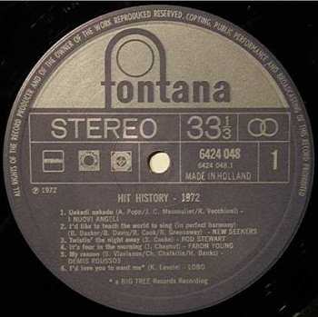 LP Various: Hit History 1972
