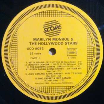 2LP Various: Marilyn Monroe And The Hollywood Stars