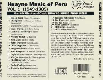 CD Various: Huayno Music Of Peru - Vol. 1 (1949-1989)