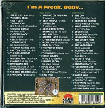3CD/Caja Various: I'm A Freak, Baby... A Journey Through The British Heavy Psych And Hard Rock Underground Scene 1968-72