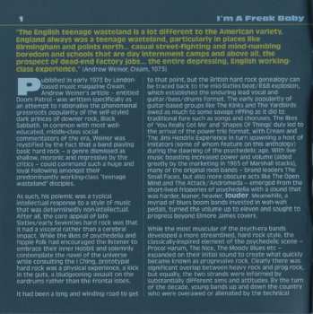 3CD/Caja Various: I'm A Freak, Baby... A Journey Through The British Heavy Psych And Hard Rock Underground Scene 1968-72
