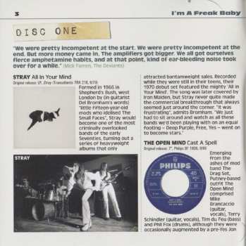 3CD/Caja Various: I'm A Freak, Baby... A Journey Through The British Heavy Psych And Hard Rock Underground Scene 1968-72