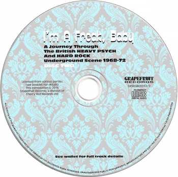 3CD/Caja Various: I'm A Freak, Baby... A Journey Through The British Heavy Psych And Hard Rock Underground Scene 1968-72