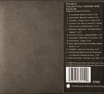 CD Various: Italian Folk Songs And Dances