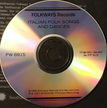 CD Various: Italian Folk Songs And Dances