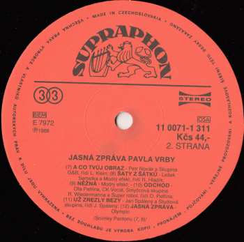 LP Various: Jasná Zpráva Pavla Vrby
