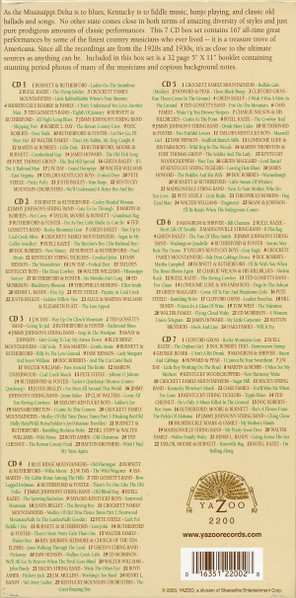 7CD/Caja Various: Kentucky Mountain Music (Classic Recordings Of The 1920s & 1930s)