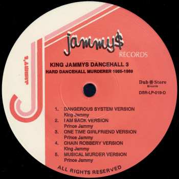 2LP Various: King Jammys Dancehall 3: Hard Dancehall Murderer 1985-1989
