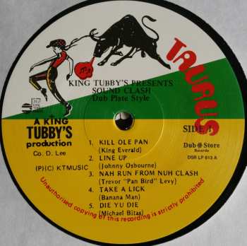 LP Various: King Tubbys Presents Soundclash Dubplate Style