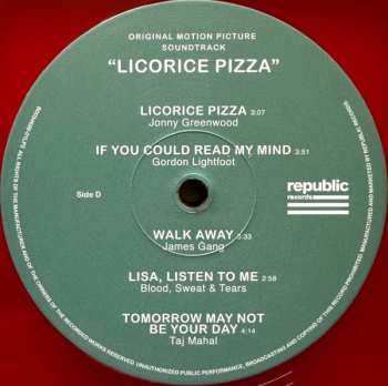 2LP Various: Licorice Pizza (Original Motion Picture Soundtrack) LTD | CLR