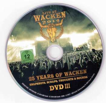 3DVD Various: Live At Wacken 2014 - 25 Years of Wacken