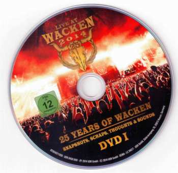 3DVD Various: Live At Wacken 2014 - 25 Years of Wacken