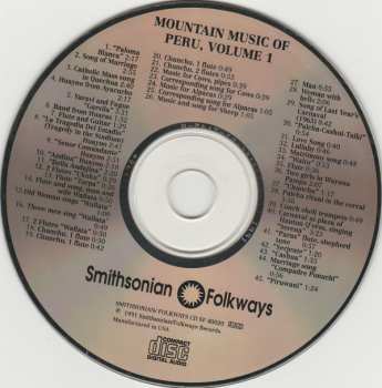 CD Various: Mountain Music Of Peru, Volume 1