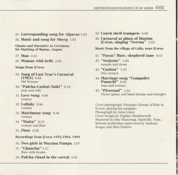 CD Various: Mountain Music Of Peru, Volume 1