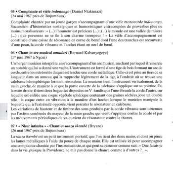 CD Various: Burundi Musiques Traditionnelles = Burundi Traditional Music