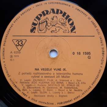 LP Various: Na Veselé Vlně IX.