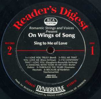 6LP/Caja Various: On Wings Of Song (6xLP+BOX)