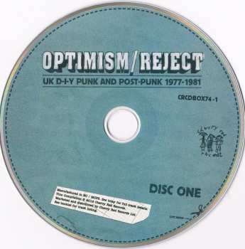4CD/Caja Various: Optimism / Reject (UK D-I-Y Punk and Post-Punk 1977-1981) DLX