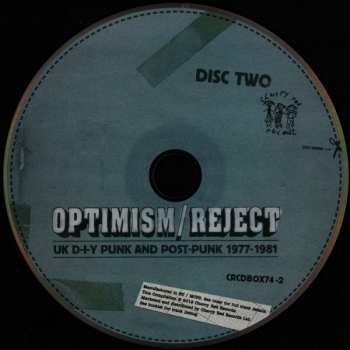 4CD/Caja Various: Optimism / Reject (UK D-I-Y Punk and Post-Punk 1977-1981) DLX