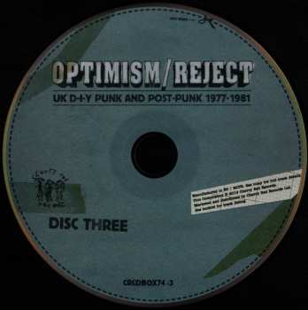 4CD/Caja Various: Optimism / Reject (UK D-I-Y Punk and Post-Punk 1977-1981) DLX