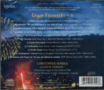 CD Various: Organ Fireworks – X (Including Liszt Fantasie Und Fuge 'Ad Nos, Ad Salutarem Undam')