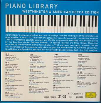 21CD/Caja Various: Piano Library (Westminster & American Decca Edition)