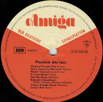 LP Various: Pioniere Des Jazz