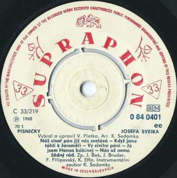 SP Various: Písničky Josefa Švejka
