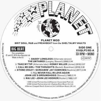 2LP Various: Planet Mod (Brit Soul, R&B And Freakbeat From The Shel Talmy Vaults) CLR