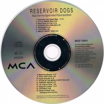 CD Various: Reservoir Dogs (Music From The Original Motion Picture Sound Track)