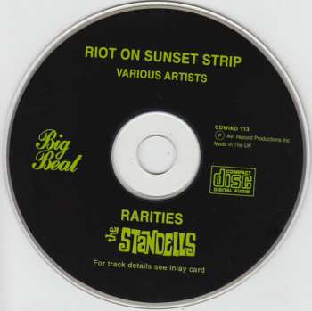 CD Various: Riot On Sunset Strip - Rarities
