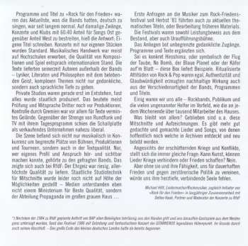 4CD/DVD/Caja Various: Rock Für Den Frieden