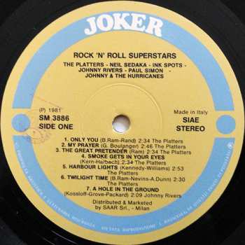4LP/Caja Various: Rock 'N' Roll Superstars