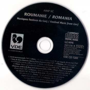 CD Various: Roumanie / Romania: Musiques Festives Du Gorj / Festival Music From Gorj
