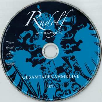 2CD Various: Rudolf - Affaire Mayerling (Gesamtaufnahme Live Aus Dem Raimund Theater)
