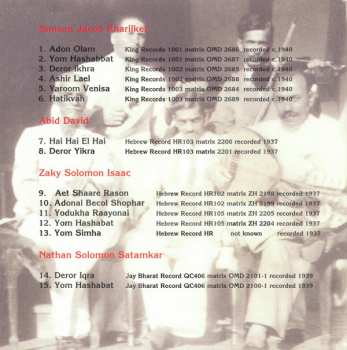CD Various: Shir Hodu (Jewish Songs From Bombay Of The '30s)