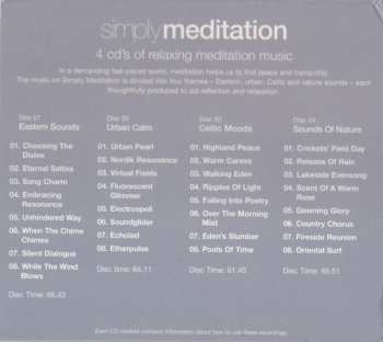 4CD/Caja Various: Simply Meditation (4 CD's Of Relaxing Meditation Music)