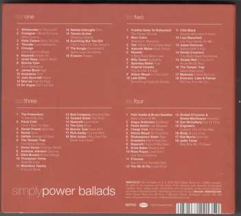 4CD/Caja Various: Simply Power Ballads (4 CDs Of Modern And Classic Power Ballads)