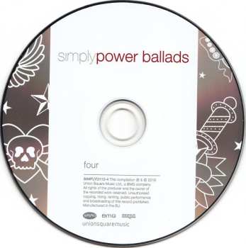 4CD/Caja Various: Simply Power Ballads (4 CDs Of Modern And Classic Power Ballads)