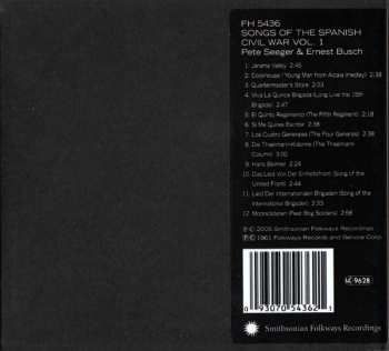 CD Various: Songs Of The Spanish Civil War, Vol. 1: Songs Of The Lincoln Brigade, Six Songs For Democracy