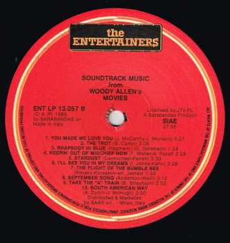 LP Various: Soundtrack Music From Woody Allen's Movies