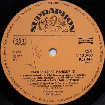 LP Various: Staropražské Písničky 2