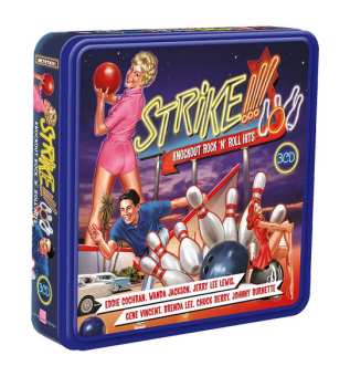 3CD/Caja Various: Strike!!! Knockout Rock 'N' Roll & Hits LTD