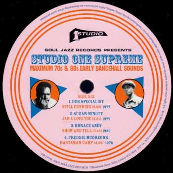 3LP Various: Studio One Supreme (Maximum 70s & 80s Early Dancehall Sounds)