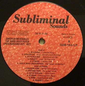 LP Various: Swedish Meatballs The Hard Rock Psych Underground 1971 - 1977