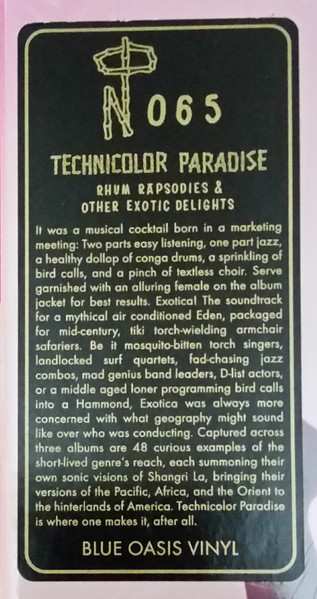 3LP/Caja Various: Technicolor Paradise: Rhum Rhapsodies & Other Exotic Delights CLR