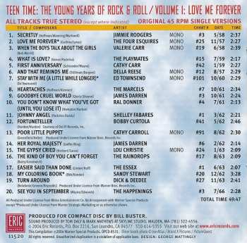 CD Various: Teen Time: The Young Years Of Rock & Roll / Volume 1: Love Me Forever